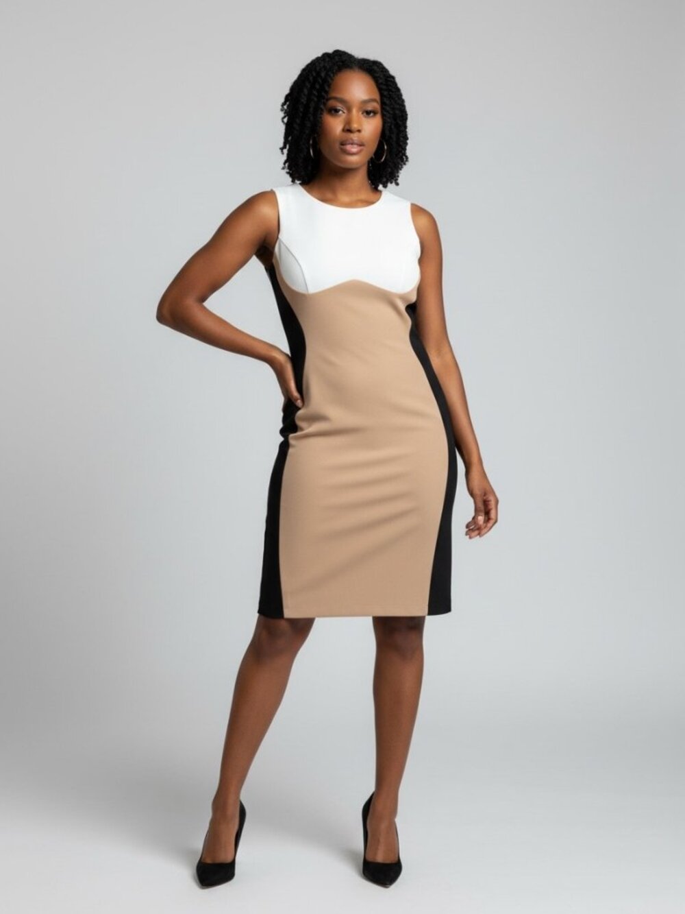 Sophisticated multi-colored business dress!